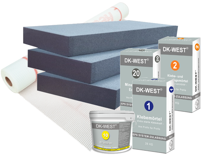 Kategorie- / Produktbild: Komplettpaket EPS mit NEOPOR - WLG 032 - 8 Produkte